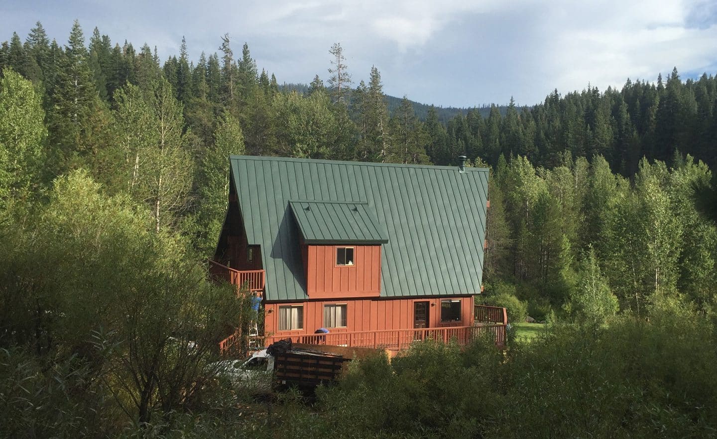 Nevada home with metal Mills Roofing roof