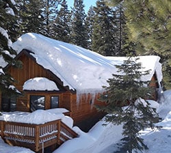 Snowy Nevada roof