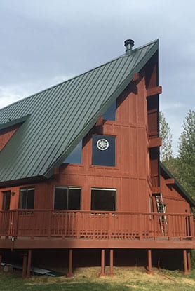 Nevada home with metal Mills Roofing roof